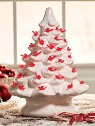 Christmas tree plastic light up twist med 1'' l x 3/8'' w overall stem: This Pretty Ceramic Christmas Tree Was Made For Cardinal Lovers