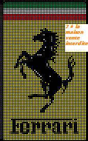 Grille Gratuite Le Logo De Ferrari Le Blog De 7 A La Maison Point De Croix Tricot Grilles Gratuites Point De Croix Points De Couture Broderie Point De Croix