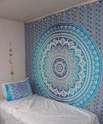 Maybe you would like to learn more about one of these? Amazon Com Turquoise Green Ombre Tapestry Hippie Wall Hanging Teal Mint Bohemian Bedspread Be Mandala Tapestries Wall Hangings Hippie Bedding Tapestry Bedroom