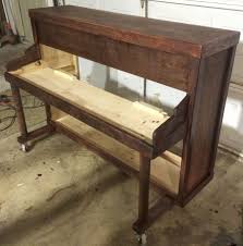 Built Custom Upright Shell For Electric Piano Piano Forum Piano Decor Electric Piano Living Dining Combo
