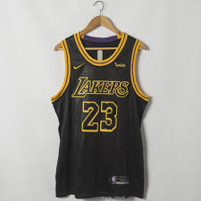 Men's los angeles lakers #23 lebron james blue 2021 new city jersey details. Nba Men S Basketball Jerseys Los Angeles Lakers 23 Lebron James New Season Jersey 2019 Blue Snakeskin Black Gold Shopee Malaysia