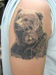 Download Free Pin Tattoo Mama Bear Cartoon Baby And On In 2021 Mama Bear Tattoos Bear Tattoos Black Bear Tattoo