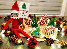 Elf On The Shelf Idea For Kids Elf On A Shelf Works With Little Debbie Christmas Tree Cakes And Brownies Christmas Tree Sale Elf Tree Christmas Activities