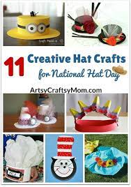 11 Creative Hat Crafts For National Hat Day Hat Crafts Hat Day Crazy Hat Day