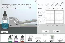 Measure four macroscopic properties of liquids (cohesion, adhesion, surface tension, and capillary rise). Sticky Molecules Gizmo Lesson Info Explorelearning