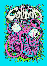 Caliban Merch Design Hippie Painting Glowing Art Psychedelic Art