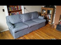 Sofa bed sheets queen size webcreativesco. Diy Easy Cheap No Sew Couch Reupholster Cover With Bed Sheets Youtube