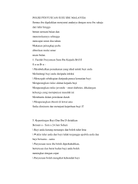 Makanan tambahan perlu dimulakan semasa anak berumur 6 bulan. Polisi Penyusuan Susu Ibu Malaysia