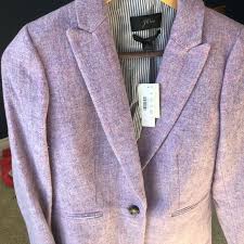 Crew gray wool blazer w gold buttons. J Crew Jackets Coats Nwtparke Blazer In Lavender Herringbone Poshmark