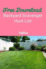Free Download Backyard Scavenger Hunt List Backyard Scavenger Hunts Scavenger Hunt List Scavenger Hunt
