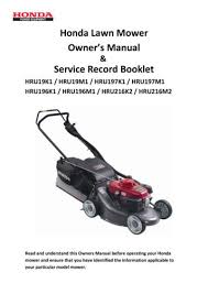 Hrr lawn mower owner's manuals hrr216 type pda click here for help finding the serial number. Illustrated Parts List Lawn Mower And Small Engine Parts Pdf Free Download