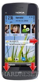 If you enter the codes incorrectly more than 3 times, the code counter might get blocked. Hard Reset Nokia C5 03 How To Hardreset Info