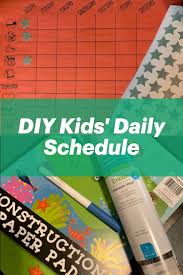 Daily Schedule For Kids In 2020 Kids Schedule Daily Schedule Kids Diy For Kids