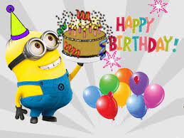 Happy Birthday Gifs Animated Wishes For Birthday Happy Birthday Minions Gif Happy Birthday Clip Art Animated Happy Birthday Wishes