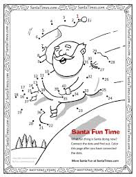 Santa Is Doing What Dot To Dot Christmas Coloring Pages Christmas Worksheets Coloring Books