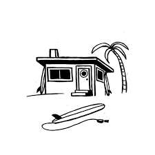 Ahhh The Simple Life Surfshack Check Out Jonas Draws For More Awesome Surfing Inspired Illustrations Help Make A Di Surf Drawing Surf Art Beach Drawing