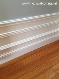 If you're using a paint brush, use a synthetic paint brush and glide it over the baseboards in long, smooth strokes. The Quaint Cottage Stacked Baseboards Baseboards Diy Home Improvement Home Diy