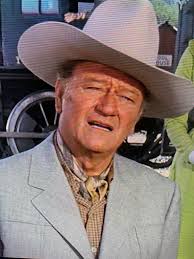 JOHN WAYNE REMINDS HIS SON ABOUT RESPECT.