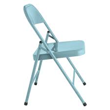 Macadam Blue Metal Folding Chair Metal Folding Chairs Folding Chair Blue Dining Chair
