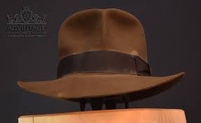 A Hero Streets Of Cairo Fedora Hat In Raiders Sable With Little Distressing And 38mm Wide Black Brown Grosgrain Ribb Hats For Men Cool Hats Black And Brown