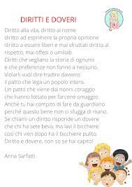 Il tema di quest'anno è infatti le sfide della pandemia per l'infanzia e l'adolescenza. Poesia Sui Diritti Dei Bambini Diritti E Doveri Di A Sarfatti