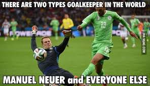 Manuel neuer ist ein deutscher nationalfußballspieler und torwart im verein fc bayern münchen. There Are Two Types Goalkeeper Manuel Neuer Soccer Jokes