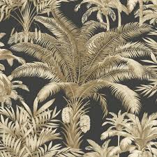 Rated 5 out of 5 stars. Black Beige Charleston Palm Tree Wallpaper