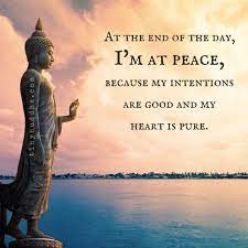 At The End Of The Day Im At Peace Buddhism Quote Buddhist Quotes Buddha Quotes Inspirational