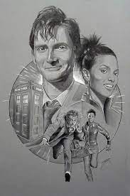 This Doctor Who Drawing Is Based On The Current Version Of The Tv Show With David Tennant As The Tenth Do Doctor Who Fan Art Doctor Who Drawings Doctor Who Art