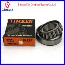 original packing timken tapered roller bearing 30209