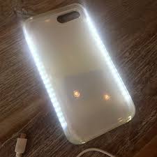 Accessories Light Up Selfie Iphone 7 Plus Cell Case Light Gold Poshmark