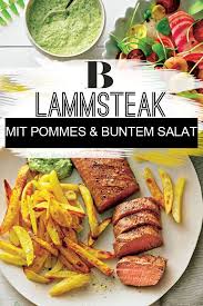 Lammrucken Mit Ofen Pommes Und Buntem Salat Rezept Lammrucken Bunter Salat Fruhlingsrezepte