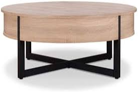 Für eine exzellente verarbeitung wurde vollmassives kernbuchenholz verwendet. Benzara Bm186265 Couchtisch Rund Holz Und Metall Mit Schublade Braun Schwarz Amazon De Kuche Haushalt