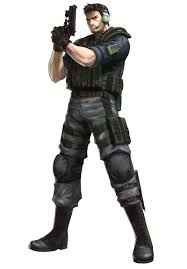 Chris Redfield Characters Art Project X Zone Resident Evil Evil Resident