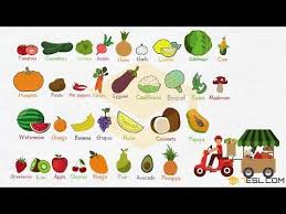 Fruits And Vegetables List English Names And Pictures List Of Vegetables Fruits Name In English Name Of Vegetables