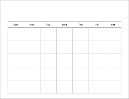30 Day Blank Calendar Template 2 Week Blank Calendar Printable Free Printable Calendar Templates Printable Calendar Template Printable Calendar Grid