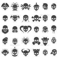 Skull Icons Set Skull Icon Skull Artwork Skull Illustration