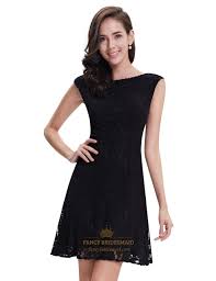 I have known junebridal by my friends. Elegant Black Lace Short Semi Formal Dresses With Cap Sleeves Fancy Bridesmaid Dresses