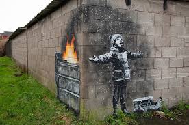 A Very Banksy Christmas The Street Artist Just Left A New Mural In An Industrial Welsh Town Saying Seasons Greetings Artnet News