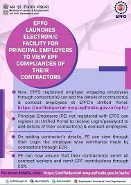 Can i make voluntary epf contribution for my immediate family member? Epfo On Twitter Epfo Launches Electronic Facility For Principal Employers To View Epf Compliances Of Their Contractors Epfo Socialsecurity Humhainna Https T Co Beyh5jfgqk