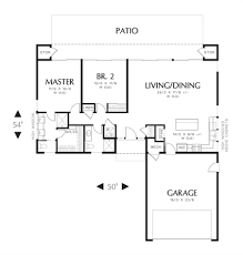 Today's design trends are wide and varied. Small Modern L Shaped 2 Bedroom Ranch House Plan