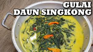Daun singkong merupakan salahsatu jenis sayuran mantap dengan bergama kebaikan terkadung di dalamnya. Cara Mudah Memasak Gulai Daun Singkong Enak Nikmat Dan Sederhana Youtube