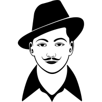 Artwork Sketch Black And White Bhagat Singh Idea By Shivji Ram On Bhagat Singh Wallpapers In 2020 Bhagat Singh Indian Legends Cute Drawings