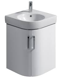 twyford e200 690mm white corner unit