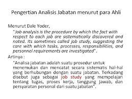 Maybe you would like to learn more about one of these? Pertemuan 3 Analisis Jabatan Pekerjaan Dan Tenaga Kerja