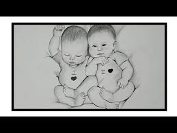 The original, pregnancy & baby milestone photo app ios & android app tag #babypicsapp to be featured try baby pics app for free j.mp/bpicsapp. Pencil Drawing Of Twins Baby Step By Step Baby Face Drawing Youtube