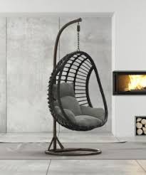 Buy Hanging Chair In Polyrattan With Frame 900x720x1200 Mm Online