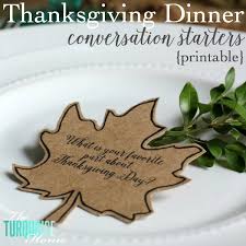You can print the questions on regular paper and cut them out yourself or you can print them onto sheets of business cards (avery 5881. Thanksgiving Dinner Conversation Starters Printable The Turquoise Home