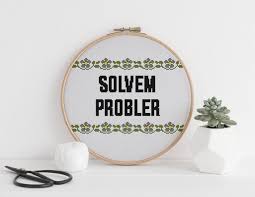Solvem Probler Funny Cross Stitch Pattern Problem Solver
