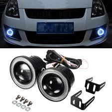 Both options add increased light output with a more modern appearance to your vehicle. 2x Universal 2 5 Inch Projector Cob Led Car Fog Light Halo Angel Eyes Rings Drl White 12v Road Fog Lamp From Sara1688 65 32 Dhgate Com